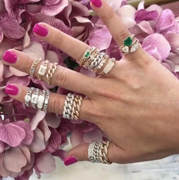 wedding rings hip hop cuban chain ring gold color miami band with cz paved for jewelry drop, Slivery;golden
wedding rings hip hop cuban chain ring gold color miami band with cz paved for jewelry drop, Slivery;golden