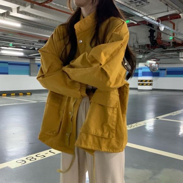 women's trench coats korean double-breasted windbreaker oversized long loose rag coat autumn and winter jackets, Tan;black
women's trench coats korean double-breasted windbreaker oversized long loose rag coat autumn and winter jackets, Tan;black