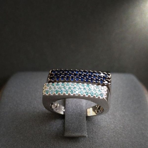 cluster rings s925 sterling silver ring july style pure lake blue diamond double layer rectangular female bohemian, Golden;silver
cluster rings s925 sterling silver ring july style pure lake blue diamond double layer rectangular female bohemian, Golden;silver