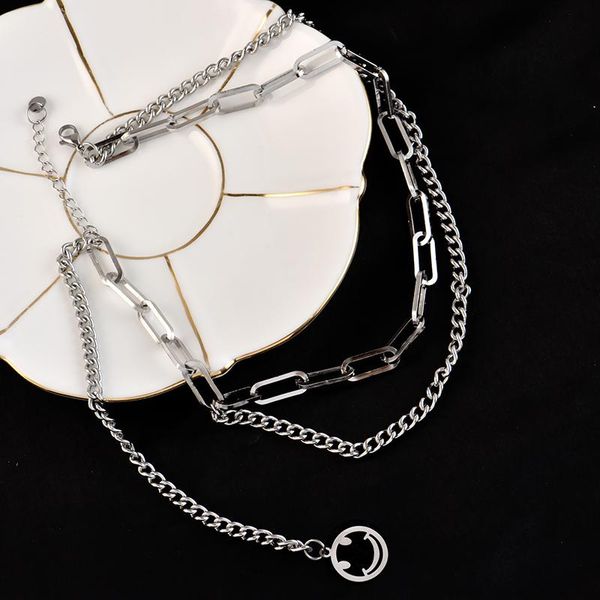 chains 316l stainless steel fadeless double punk necklace hip-hip 2021 logo hoodie chain temperament collarbone, Silver
chains 316l stainless steel fadeless double punk necklace hip-hip 2021 logo hoodie chain temperament collarbone, Silver