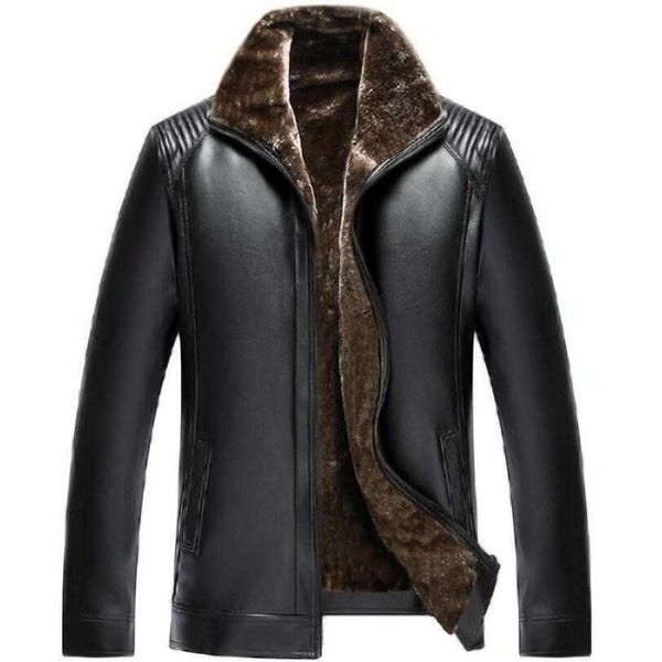 men's jackets winter warm leather thick male wool liner outwear coats solid pu jackets e1it, Black;brown
men's jackets winter warm leather thick male wool liner outwear coats solid pu jackets e1it, Black;brown