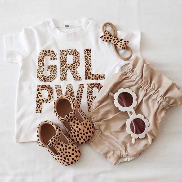 clothing sets focusnorm 0-24m summer baby girls clothes 2pcs letter leopard printed short sleeve t shirts shorts, White
clothing sets focusnorm 0-24m summer baby girls clothes 2pcs letter leopard printed short sleeve t shirts shorts, White