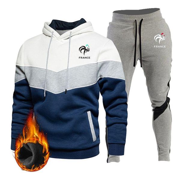 men's tracksuits men's winter set competitive 2021 brand splicing hoody tracksuit brushed warmth leisure fitness training sports, Gray
men's tracksuits men's winter set competitive 2021 brand splicing hoody tracksuit brushed warmth leisure fitness training sports, Gray