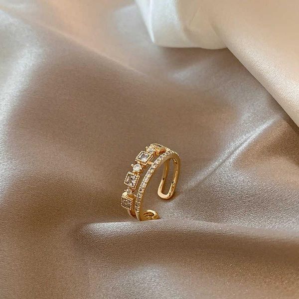 wedding rings recommend jewelry gift cute double zircon design trend finger adjustable size ring bridal for women, Slivery;golden
wedding rings recommend jewelry gift cute double zircon design trend finger adjustable size ring bridal for women, Slivery;golden