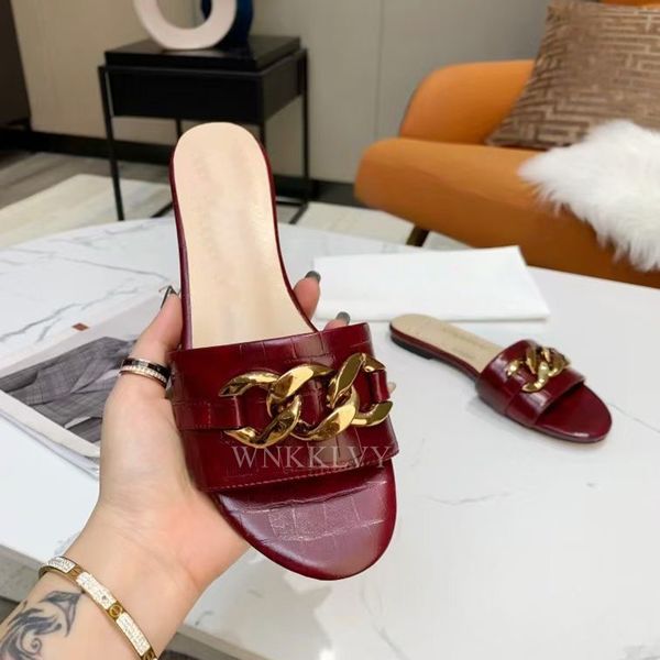 70% off wholesale flip-flops pattern leather flat beach slippers women gold chain decor leisure sandals summer seaside vacation shoes lazy s, Black
70% off wholesale flip-flops pattern leather flat beach slippers women gold chain decor leisure sandals summer seaside vacation shoes lazy s, Black