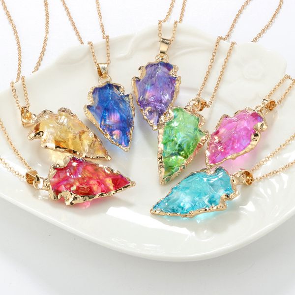 arrowhead fashion ite pendant stones rosary chain necklace handmade women natural stone bead neck, Silver
arrowhead fashion ite pendant stones rosary chain necklace handmade women natural stone bead neck, Silver