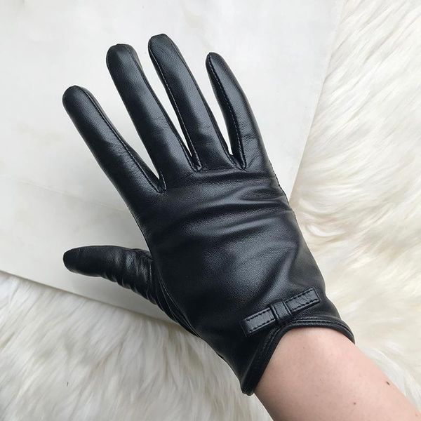 five fingers gloves women' sheepskin cute bow touch screen genuine leather soft female high-quality mittens, Blue;gray
five fingers gloves women' sheepskin cute bow touch screen genuine leather soft female high-quality mittens, Blue;gray