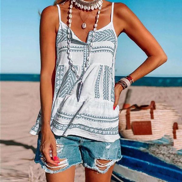 women's blouses & shirts summer straps backless chiffon blouse 2021 casual beach sleeveless blusa striped print loose shirt pullov, White
women's blouses & shirts summer straps backless chiffon blouse 2021 casual beach sleeveless blusa striped print loose shirt pullov, White