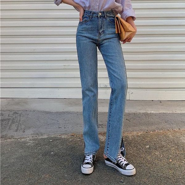 women's jeans hzirip vintage split woman autumn casual 2021 denim fashion streetwear straight wide leg plus size pants ol high waist, Blue
women's jeans hzirip vintage split woman autumn casual 2021 denim fashion streetwear straight wide leg plus size pants ol high waist, Blue