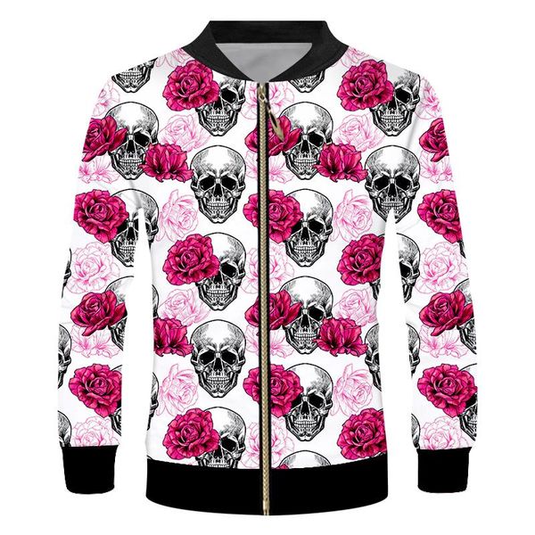 men's jackets ifpd zip up jacket 3d skull floral print women/men y2d funny fall long sleeves coat harajuku streetwear casual zipper, Black;brown
men's jackets ifpd zip up jacket 3d skull floral print women/men y2d funny fall long sleeves coat harajuku streetwear casual zipper, Black;brown