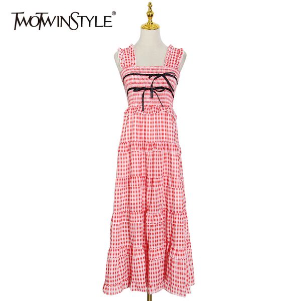 casual plaid patchwork bowknot dress for women square collar sleeveless high waist midi dresses female fashion 210428, Black;gray
casual plaid patchwork bowknot dress for women square collar sleeveless high waist midi dresses female fashion 210428, Black;gray
