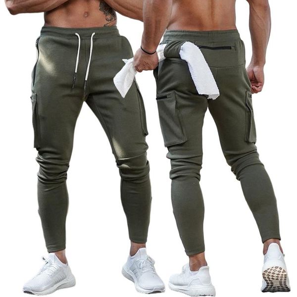 cotton men running sweat pants zipper multiple pockets fitness joggers bodybuilding sweatpants sports training gym trousers, Black;blue
cotton men running sweat pants zipper multiple pockets fitness joggers bodybuilding sweatpants sports training gym trousers, Black;blue