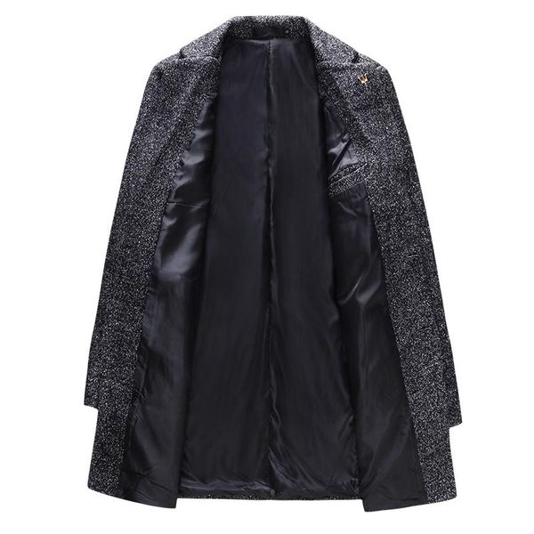men's wool & blends 2021 autumn fashion brand jacket mens coat single breasted business coats clothing trend mid-long trench men, Black
men's wool & blends 2021 autumn fashion brand jacket mens coat single breasted business coats clothing trend mid-long trench men, Black