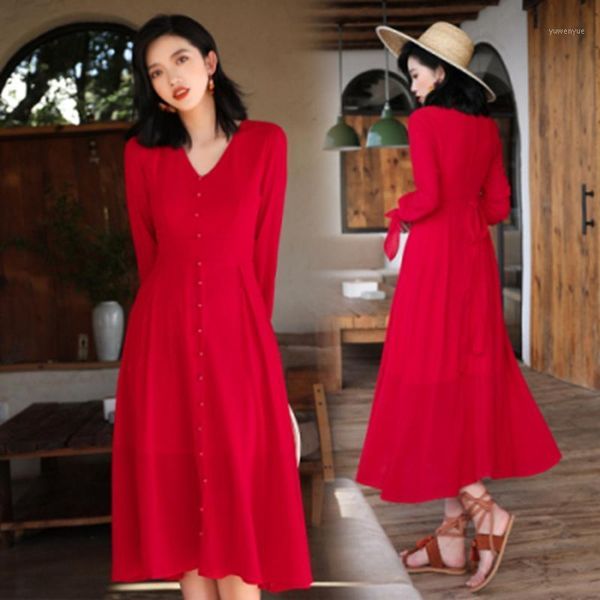 casual dresses 2021 fashion v-neck long sleeve waist down big swing dress, Black;gray
casual dresses 2021 fashion v-neck long sleeve waist down big swing dress, Black;gray