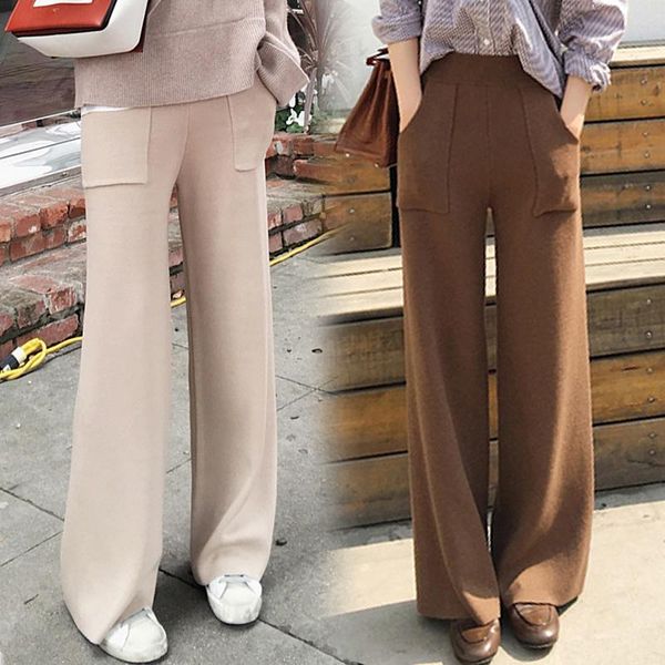 women's pants & capris winter fashion thick woolen high waist wide leg female loose big yards straight trousers flared, Black;white
women's pants & capris winter fashion thick woolen high waist wide leg female loose big yards straight trousers flared, Black;white