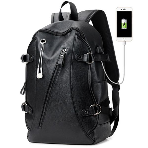 backpack men pu leather travel backpacks large capacity casual 15-inch lapusb recharging male bag mochila
backpack men pu leather travel backpacks large capacity casual 15-inch lapusb recharging male bag mochila
