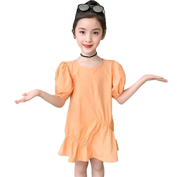 summer dresses for girls casual ' draped puff sleeve children dress solid color kids clothes 210527, Red;yellow
summer dresses for girls casual ' draped puff sleeve children dress solid color kids clothes 210527, Red;yellow