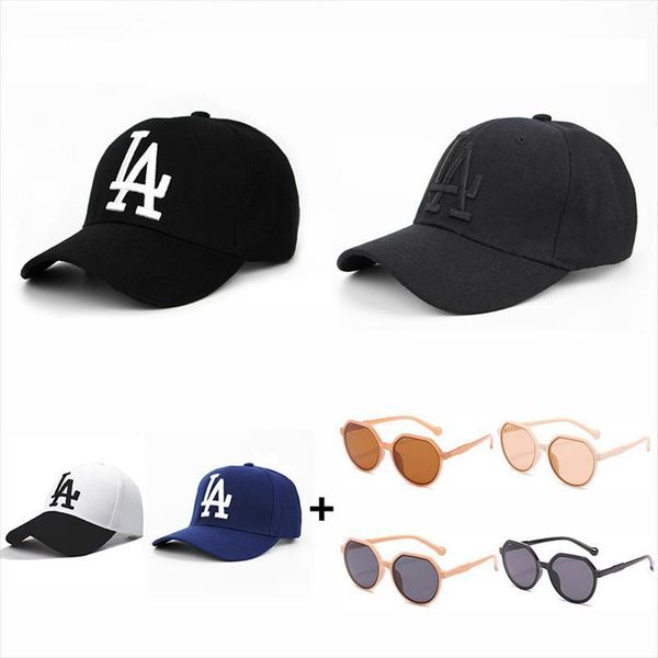 fashion baseball cap glasses set men women letter la embroidered snapback hat with sunglasses outdoor visor sunshade, Blue;gray
fashion baseball cap glasses set men women letter la embroidered snapback hat with sunglasses outdoor visor sunshade, Blue;gray