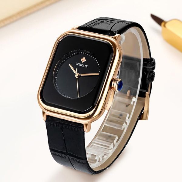 wristwatches ladies watches 2021 black watch for women wwoor square wrist female leather waterproof montre femme, Slivery;brown
wristwatches ladies watches 2021 black watch for women wwoor square wrist female leather waterproof montre femme, Slivery;brown