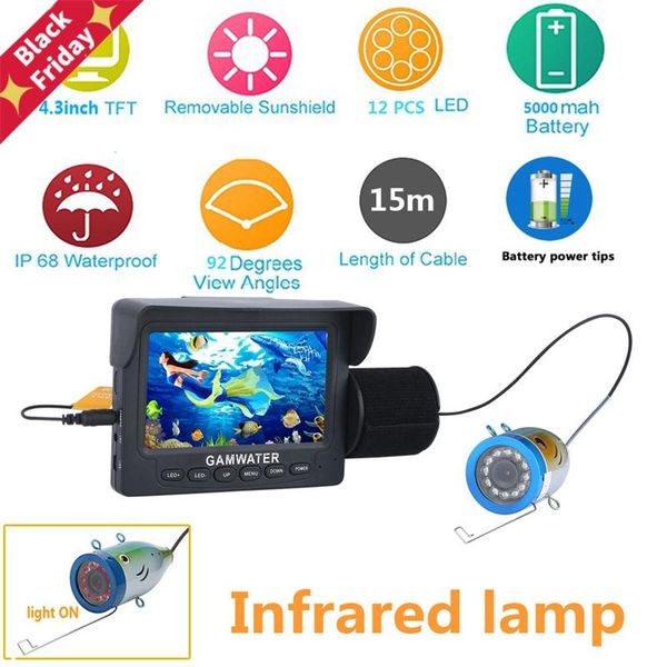 fish finder 4.3" inch 1000tvl underwater fishing video camera kit 12 pcs ir lights lake under water cam
fish finder 4.3" inch 1000tvl underwater fishing video camera kit 12 pcs ir lights lake under water cam