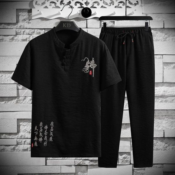 men's tracksuits 2021 cotton and linen men set short-sleeved shirts+trousers embroidered casual two-piece tracksuit 4 color -5xl tz220, Gray
men's tracksuits 2021 cotton and linen men set short-sleeved shirts+trousers embroidered casual two-piece tracksuit 4 color -5xl tz220, Gray