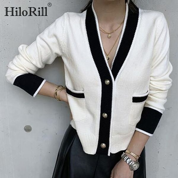 chic women patchwork cardigan casual v neck single breasted knitwear sweater autumn winter long sleeve pockets coat 210508, White
chic women patchwork cardigan casual v neck single breasted knitwear sweater autumn winter long sleeve pockets coat 210508, White