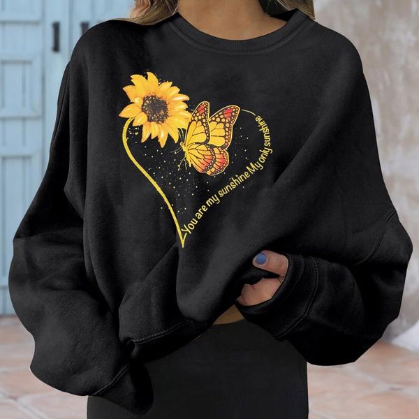 women's hoodies & sweatshirts women sweatshirt butterfly print fashion casual long sleeve short pullovers round neck loose style coat, Black
women's hoodies & sweatshirts women sweatshirt butterfly print fashion casual long sleeve short pullovers round neck loose style coat, Black