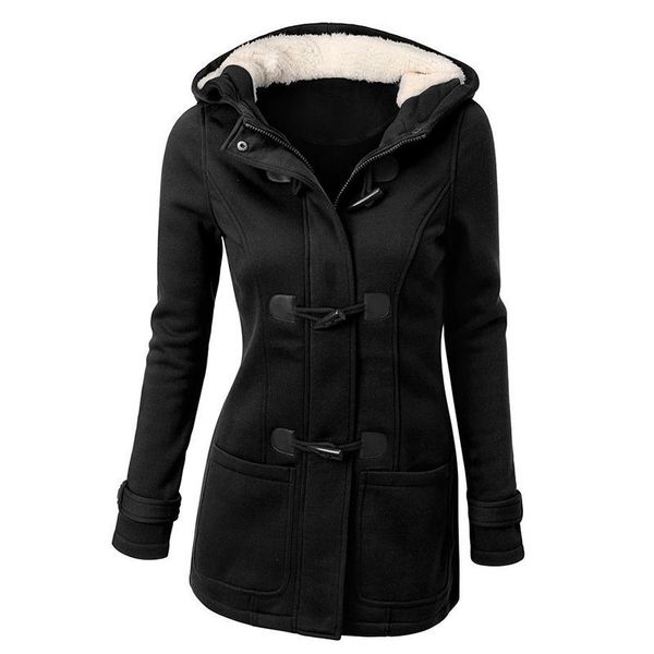 women's jackets horn button fleece sweatshirt with hooded vintage autumn winter quilted hoodies fur lined coat plus size clothes, Black;brown
women's jackets horn button fleece sweatshirt with hooded vintage autumn winter quilted hoodies fur lined coat plus size clothes, Black;brown