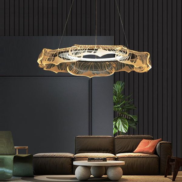 pendant lamps postmodern light luxury high acrylic chandelier shop restaurant model room bedroom simple wave living
pendant lamps postmodern light luxury high acrylic chandelier shop restaurant model room bedroom simple wave living