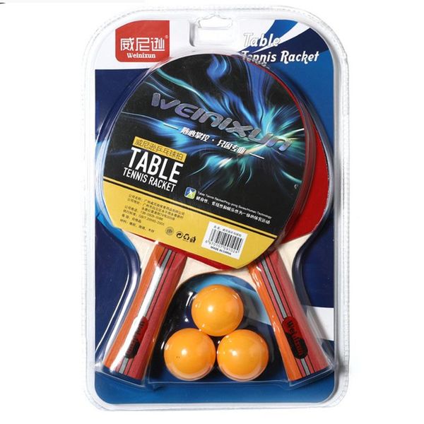 table tennis raquets 2pcs/set racket with 3 ball for beginners to use pong practice indoor entertainment fight
table tennis raquets 2pcs/set racket with 3 ball for beginners to use pong practice indoor entertainment fight