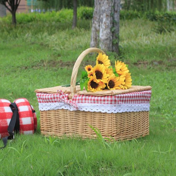 storage baskets outdoor picnic basket rattan portable with lid for rural play wicker shopping bag
storage baskets outdoor picnic basket rattan portable with lid for rural play wicker shopping bag