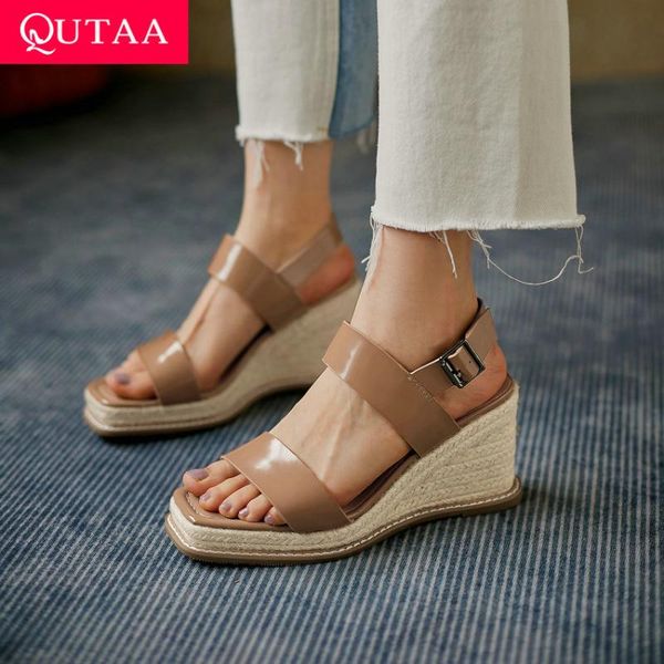 genuine leather concise sandals wedge high heel summer female shoes platform buckle all match women pumps size 34-39 dress, Black
genuine leather concise sandals wedge high heel summer female shoes platform buckle all match women pumps size 34-39 dress, Black