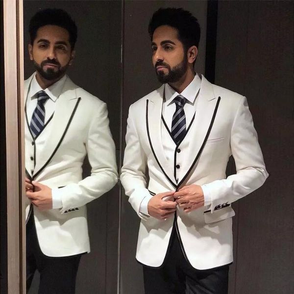 white 3 pieces slim fit mens suits wedding grooms tuxedos peaked lapel formal blazer prom suit costume homme terno masculino men's & bl, White;black
white 3 pieces slim fit mens suits wedding grooms tuxedos peaked lapel formal blazer prom suit costume homme terno masculino men's & bl, White;black