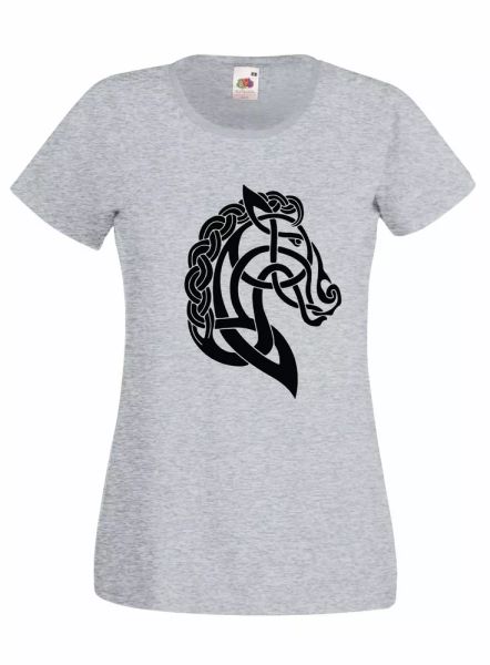 t-shirt shirt women j1910 weave celtic horse fairylands, White;black 
t-shirt shirt women j1910 weave celtic horse fairylands, White;black