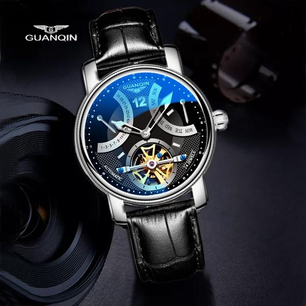 wristwatches guanqin gj16009 sapphire men's tourbillon double flywheel waterproof automatic mechanical watch stainless steel, Slivery;brown
wristwatches guanqin gj16009 sapphire men's tourbillon double flywheel waterproof automatic mechanical watch stainless steel, Slivery;brown