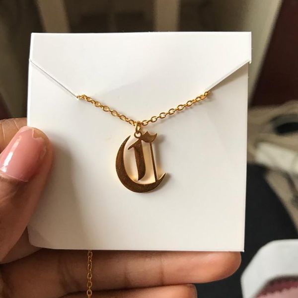 Chains Old English Letter Necklaces For Women Initial A-Z With Snake Chain Necklace Stainless Steel Gold Choker Jewelry Gifts, Silver
Chains Old English Letter Necklaces For Women Initial A-Z With Snake Chain Necklace Stainless Steel Gold Choker Jewelry Gifts, Silver