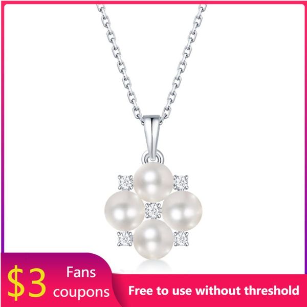 chains welmel women necklace moissanite diamond and pearls flower shape pendants for fine jewelry valentine's day gift, Silver
chains welmel women necklace moissanite diamond and pearls flower shape pendants for fine jewelry valentine's day gift, Silver