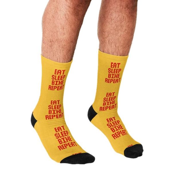 men's socks funny bike eat sleep repeat printed bicycle hip hop men happy boys street style crazy for, Black
men's socks funny bike eat sleep repeat printed bicycle hip hop men happy boys street style crazy for, Black