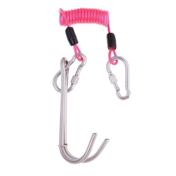 pool & accessories safety stainless steel double reef hook + spiral coil lanyard 2 carabiner for scuba diving diver
pool & accessories safety stainless steel double reef hook + spiral coil lanyard 2 carabiner for scuba diving diver
