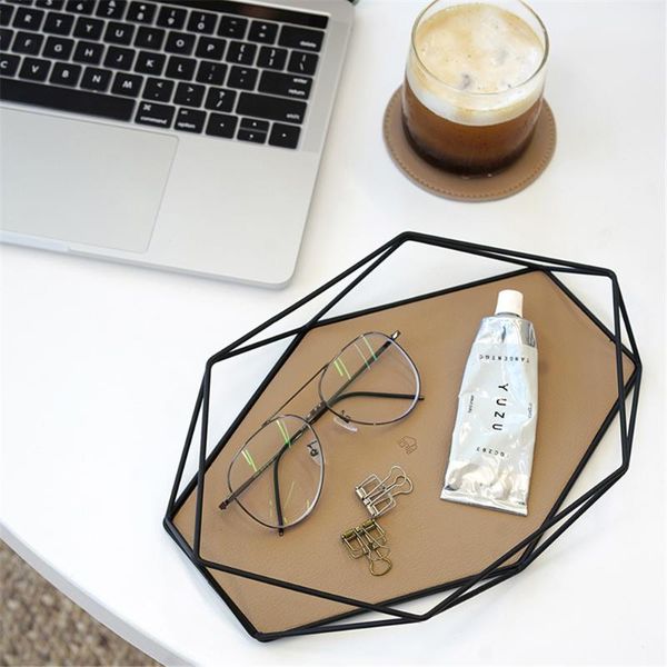 kitchen storage & organization scandinavian metal tray pu leather hexagon organizer plate for afternoon nordic home table decor jew
kitchen storage & organization scandinavian metal tray pu leather hexagon organizer plate for afternoon nordic home table decor jew