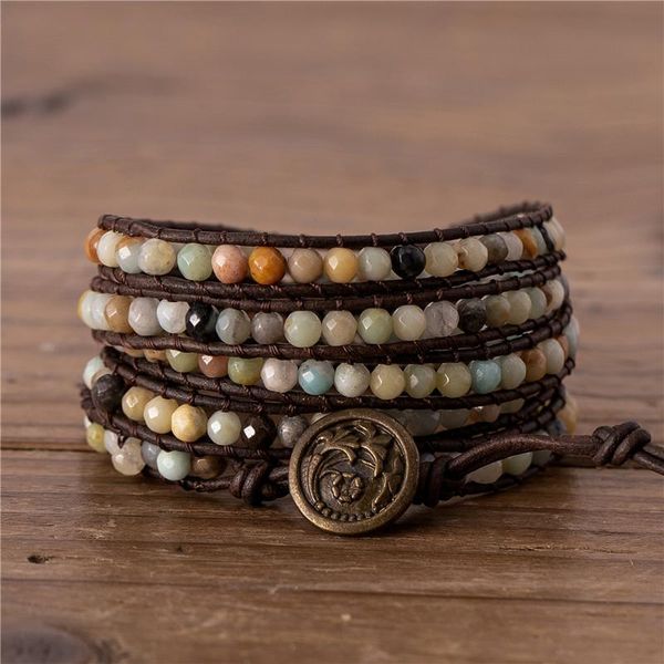 tennis facted amazonite beaded wrap bracelet natural stone boho woven leather bead yoga charm ethnic jewelry dropship, Golden;silver
tennis facted amazonite beaded wrap bracelet natural stone boho woven leather bead yoga charm ethnic jewelry dropship, Golden;silver