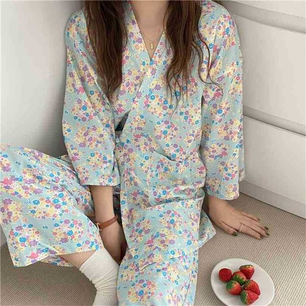 chic mint printing casual florals cotton summer pajamas sweet nightwear homewear loose two piece suit sets 210525, Black;red
chic mint printing casual florals cotton summer pajamas sweet nightwear homewear loose two piece suit sets 210525, Black;red