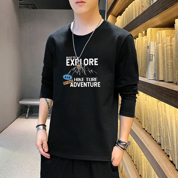 women's t-shirt cotton short t-shirt 2021 fashion long sleeve t-shirt four seasons bottomed shirt student autumn cloth men's, White
women's t-shirt cotton short t-shirt 2021 fashion long sleeve t-shirt four seasons bottomed shirt student autumn cloth men's, White