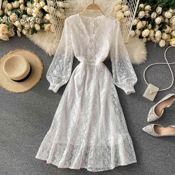 summer embroidery white lace long sleeve vintage elegant women party dress 2 pieces 210415, Black;gray
summer embroidery white lace long sleeve vintage elegant women party dress 2 pieces 210415, Black;gray