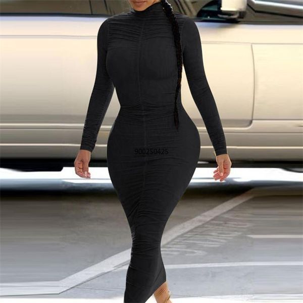 casual dresses autumn women maxi dress long sleeve skinny solid party night club bandage bodycon elegant street wear vestidos, Black;gray
casual dresses autumn women maxi dress long sleeve skinny solid party night club bandage bodycon elegant street wear vestidos, Black;gray