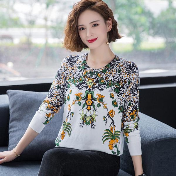 women's sweaters women printing sweater autumn female floral printed jumper long sleeve vintage knit blouse, White;black
women's sweaters women printing sweater autumn female floral printed jumper long sleeve vintage knit blouse, White;black