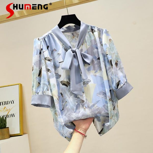 women's blouses & shirts 2021 summer loose plus size bow printed chiffon female shirt short-sleeved fashion buttoned women simple offic, White
women's blouses & shirts 2021 summer loose plus size bow printed chiffon female shirt short-sleeved fashion buttoned women simple offic, White