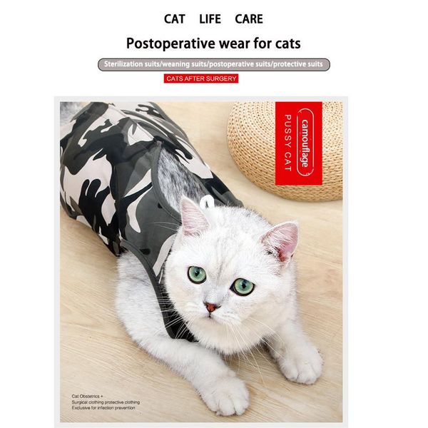 pet cat clothes anti-off anti-bite breathable recovery cloth posrative vest prevent lick after coat for supplier costumes
pet cat clothes anti-off anti-bite breathable recovery cloth posrative vest prevent lick after coat for supplier costumes