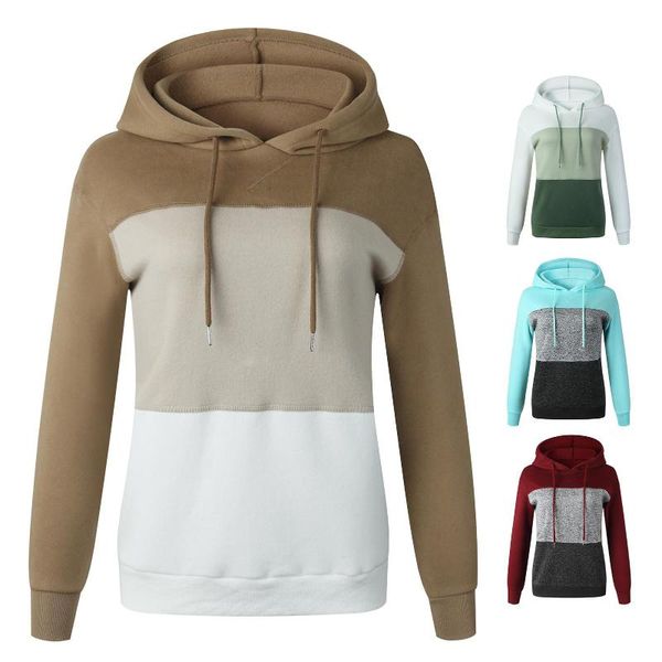 women's hoodies & sweatshirts stylish women striped color block hood pullover long sleeve drawstring warm sweatshirt, Black
women's hoodies & sweatshirts stylish women striped color block hood pullover long sleeve drawstring warm sweatshirt, Black