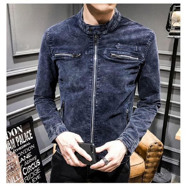 men's jackets brand clothing denim jacket men autumn spring stand collar classic outwear jean coat plus size m-xxxl, Black;brown
men's jackets brand clothing denim jacket men autumn spring stand collar classic outwear jean coat plus size m-xxxl, Black;brown